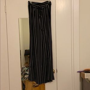 Striped palazzo pants